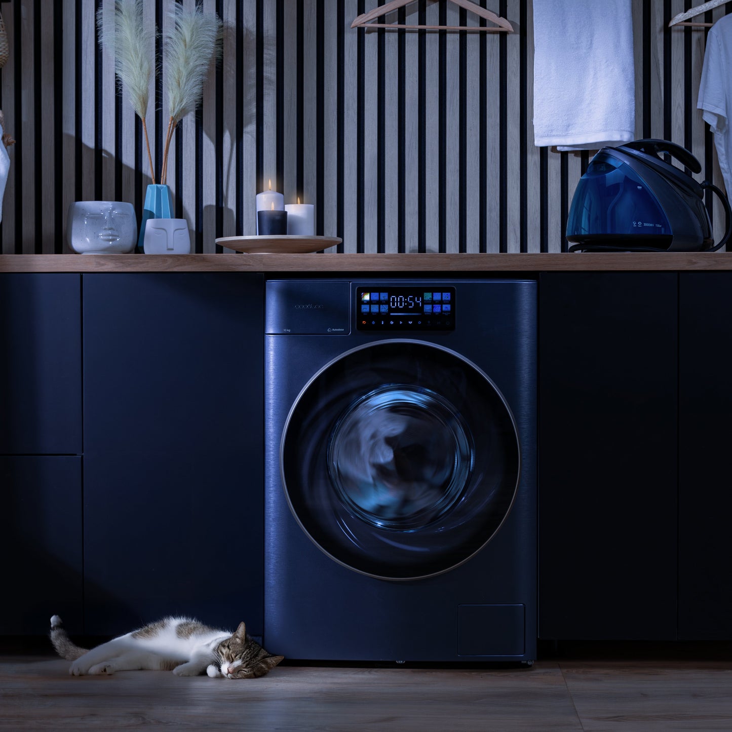 Cecotec Bolero DressCode 12950 Autodosis Direct Drive 12 kg 1400 rpm Titanio 3D
