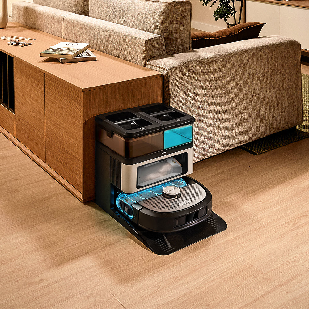 Cecotec Conga Z100 Robot Aspirador IA Con LaserEye Y AquaCycle Detección De Objetos Y Fregado Profesional