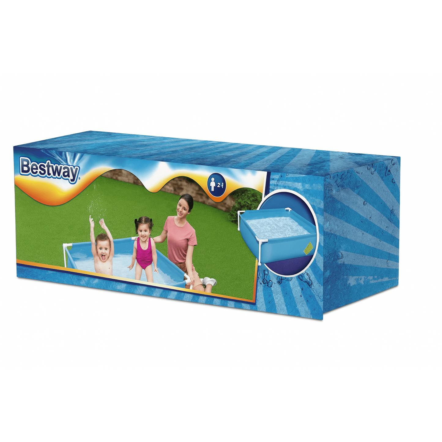 Bestway – Piscina desmontable My First Frame (122 × 122 × 30,5 cm)