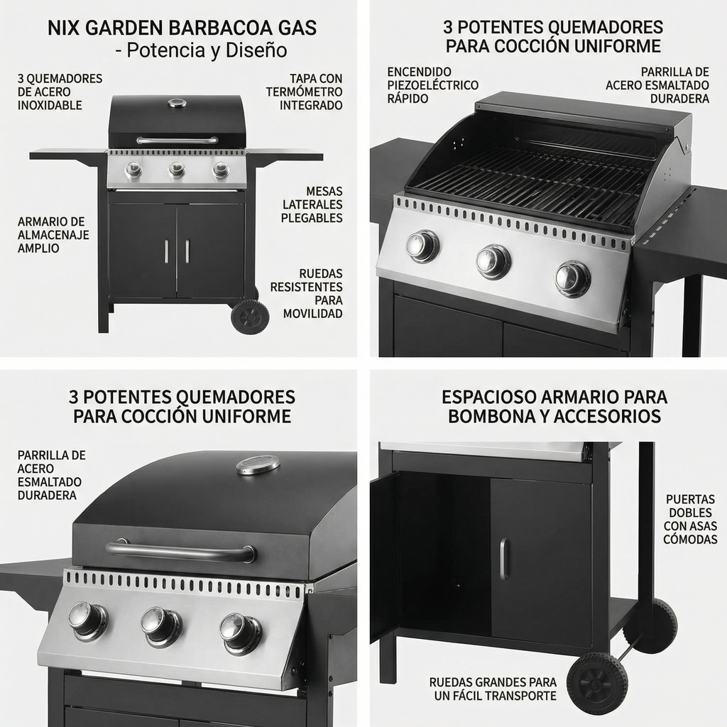 Nix Garden - Barbacoa de gas