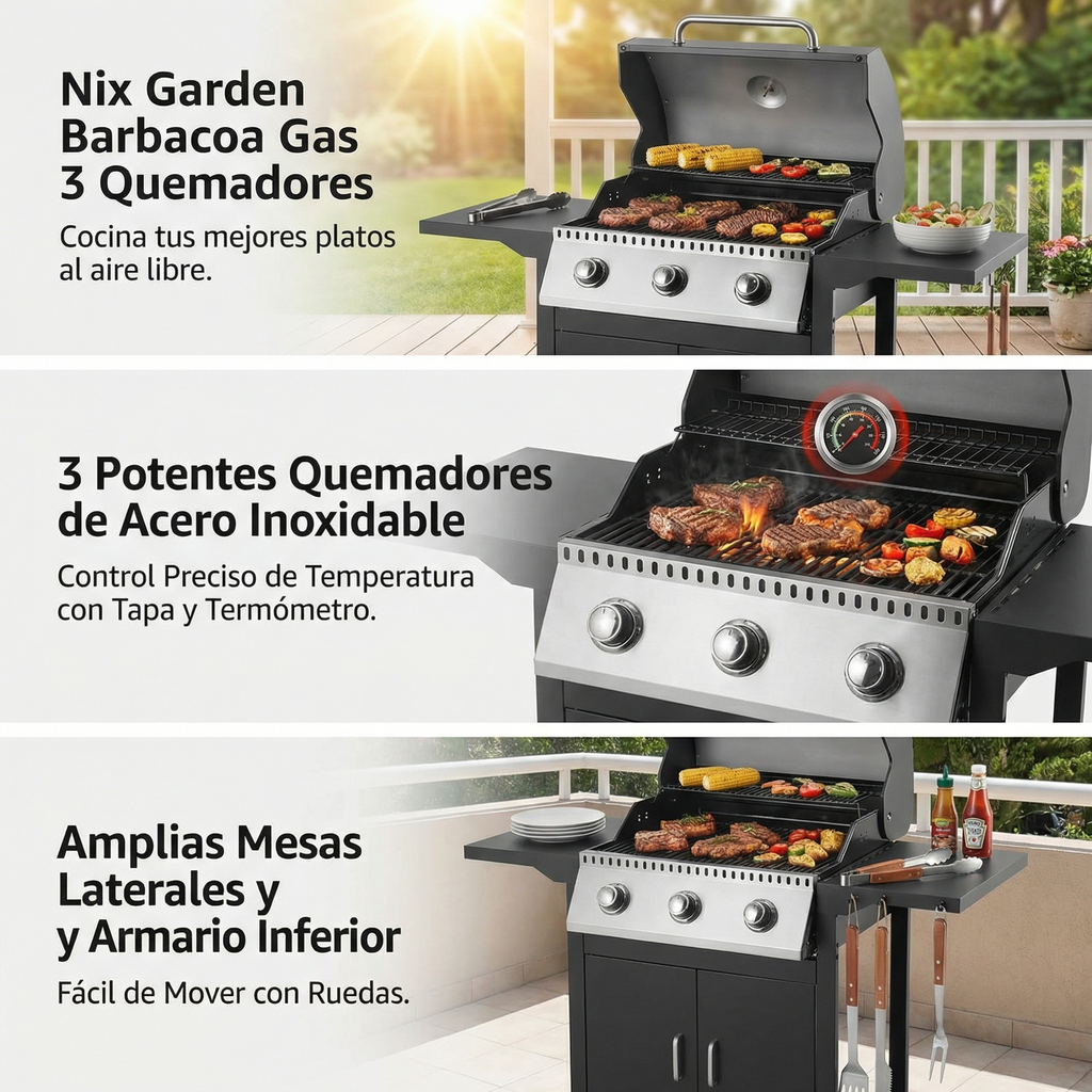 Nix Garden - Barbacoa de gas