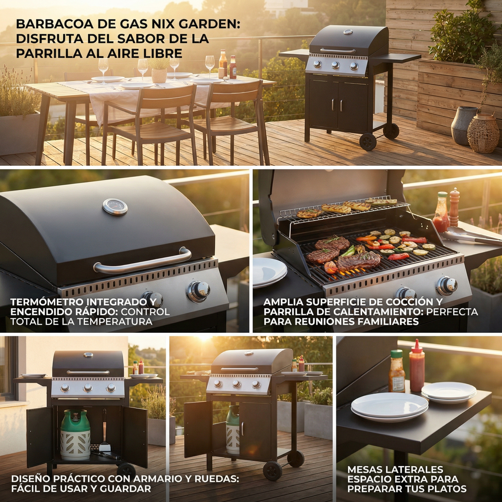 Nix Garden - Barbacoa de gas