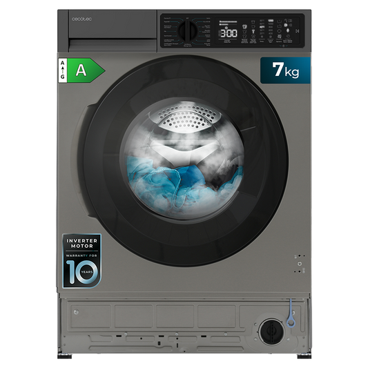 Cecotec Lavadora Bolero DressCode 750 BI Inverter 7 Kg Acero Inoxidable Clase A