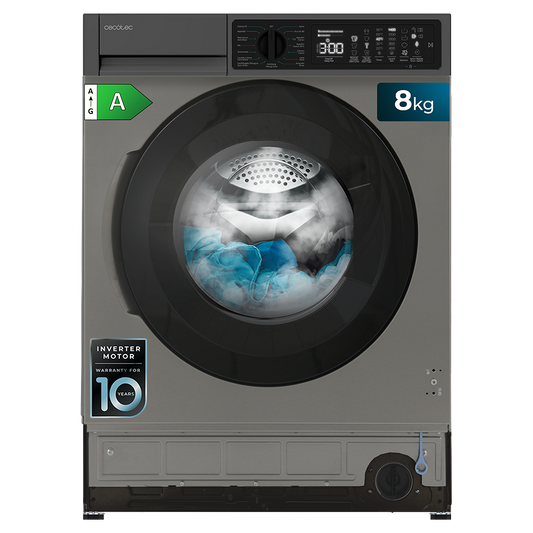 Cecotec Lavadora Bolero DressCode 850 BI Inverter Steel 8 kg Clase A Con Programas