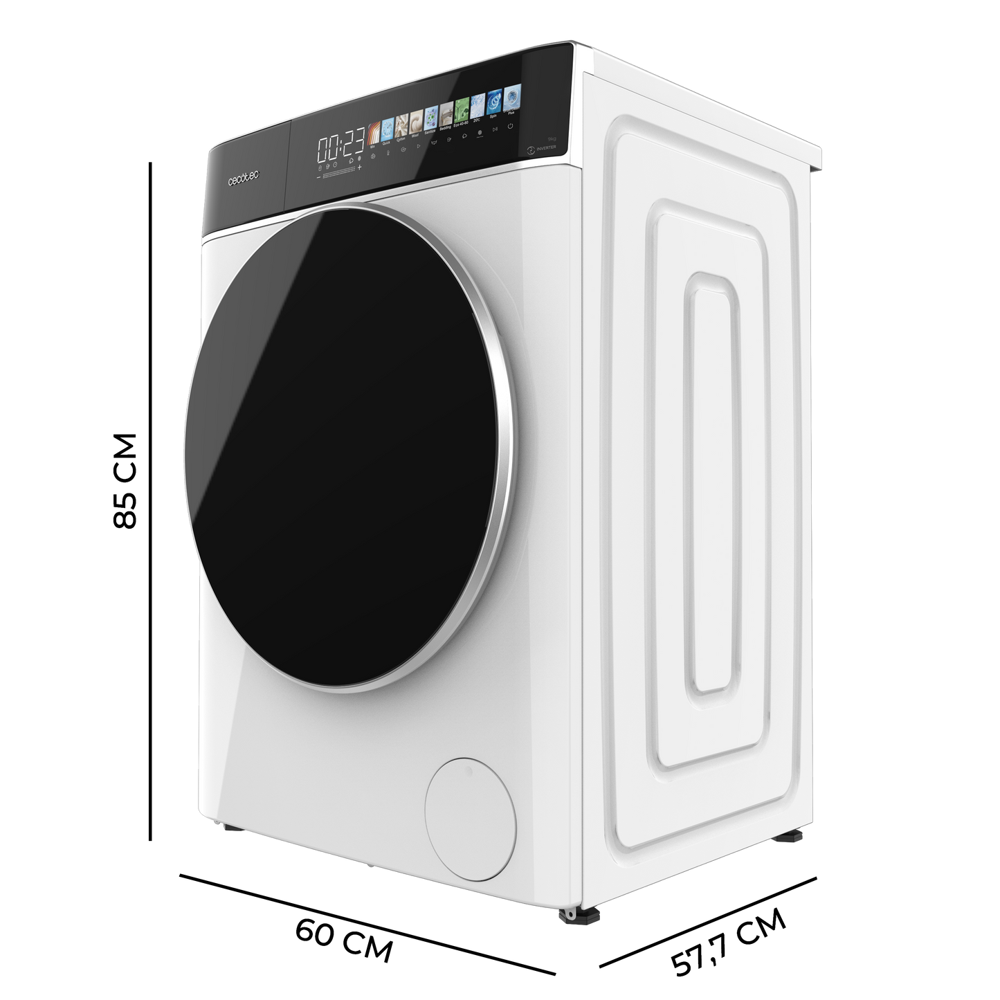 Cecotec Bolero DressCode 9900 Lavadora Inverter FullColor A 9 kg Carga Frontal Eficiente