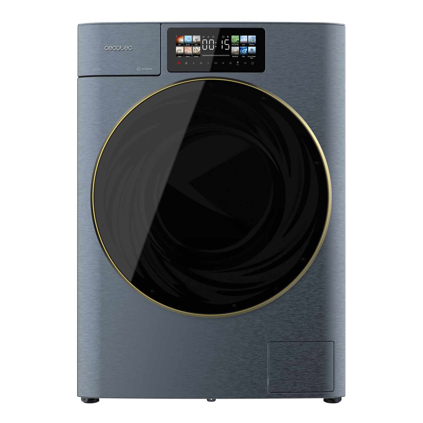 Cecotec Bolero DressCode 12950 Autodosis Direct Drive 12 kg 1400 rpm Titanio 3D