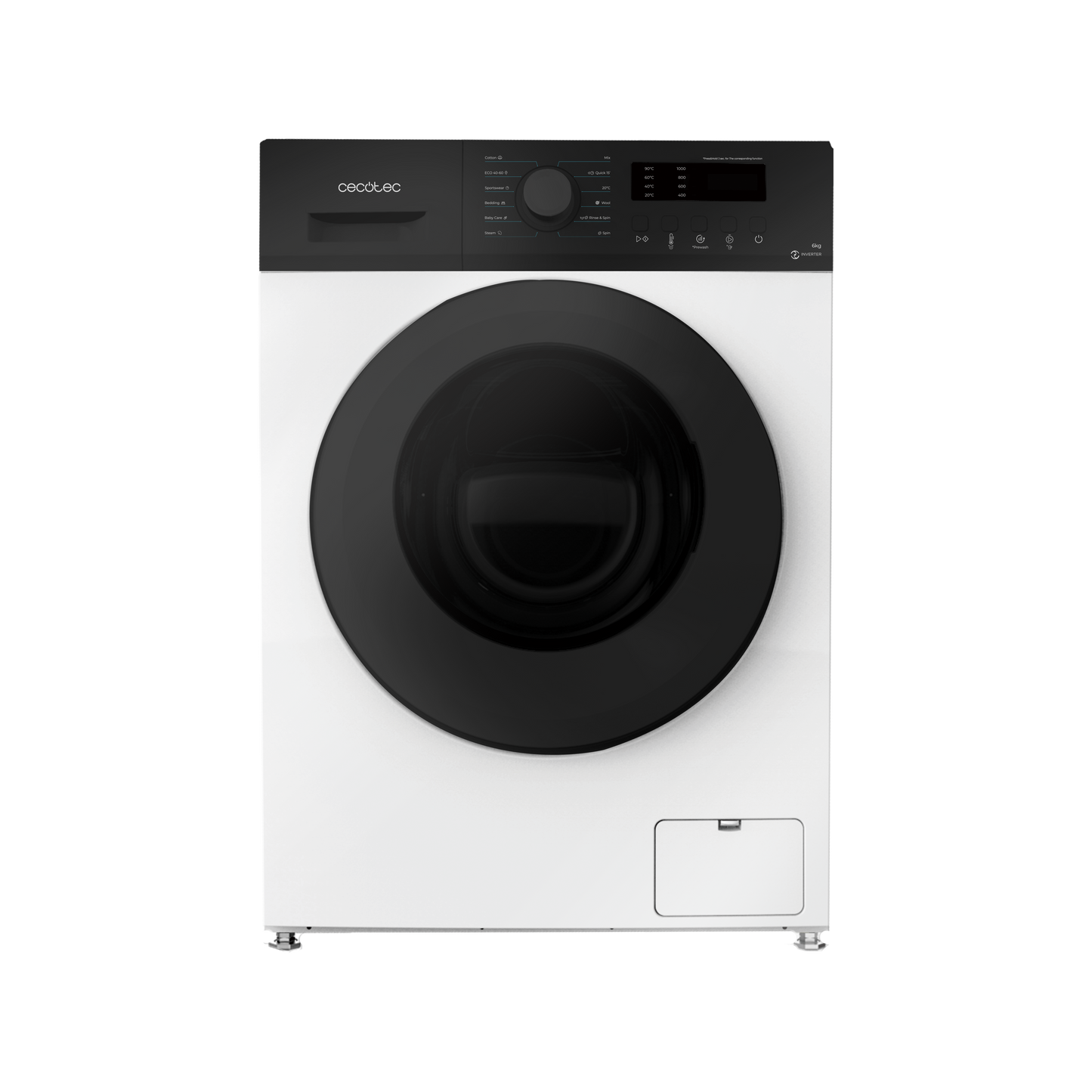 Cecotec Lavadora Bolero DressCode 6150 Inverter A 6 kg 1000 rpm Blanco Clase A Eficiencia