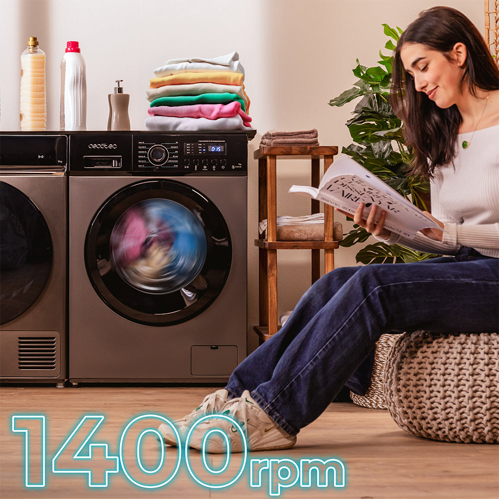 Cecotec Lavadora Frontal Bolero DressCode 7150 Inverter 7 Kg 1400 RPM Motor Inverter Plus Clase A