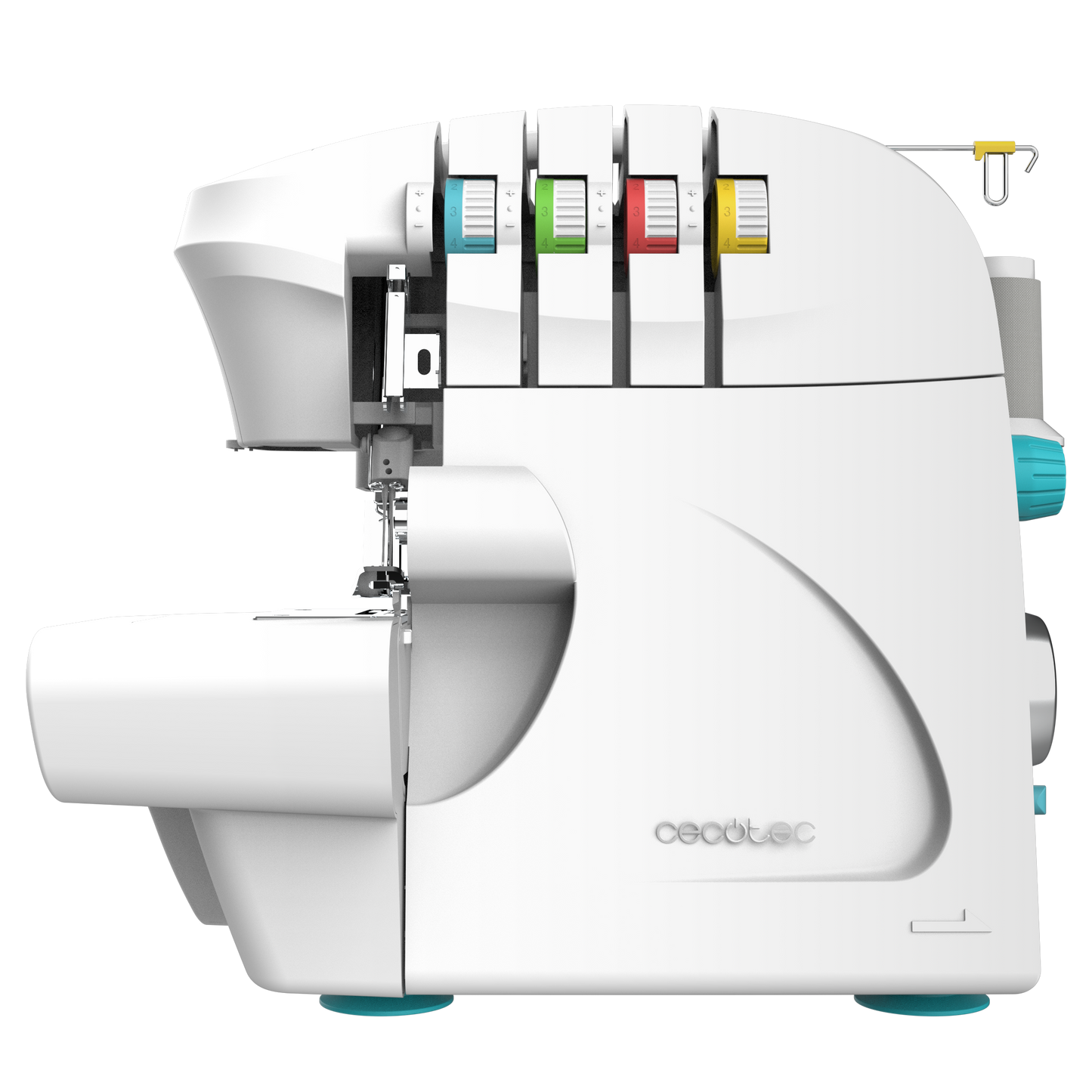 Cecotec BelleCouture Overlock Remalladora 1100 RPM Para Todo Tipo De Tejidos Prensatelas Ajustable