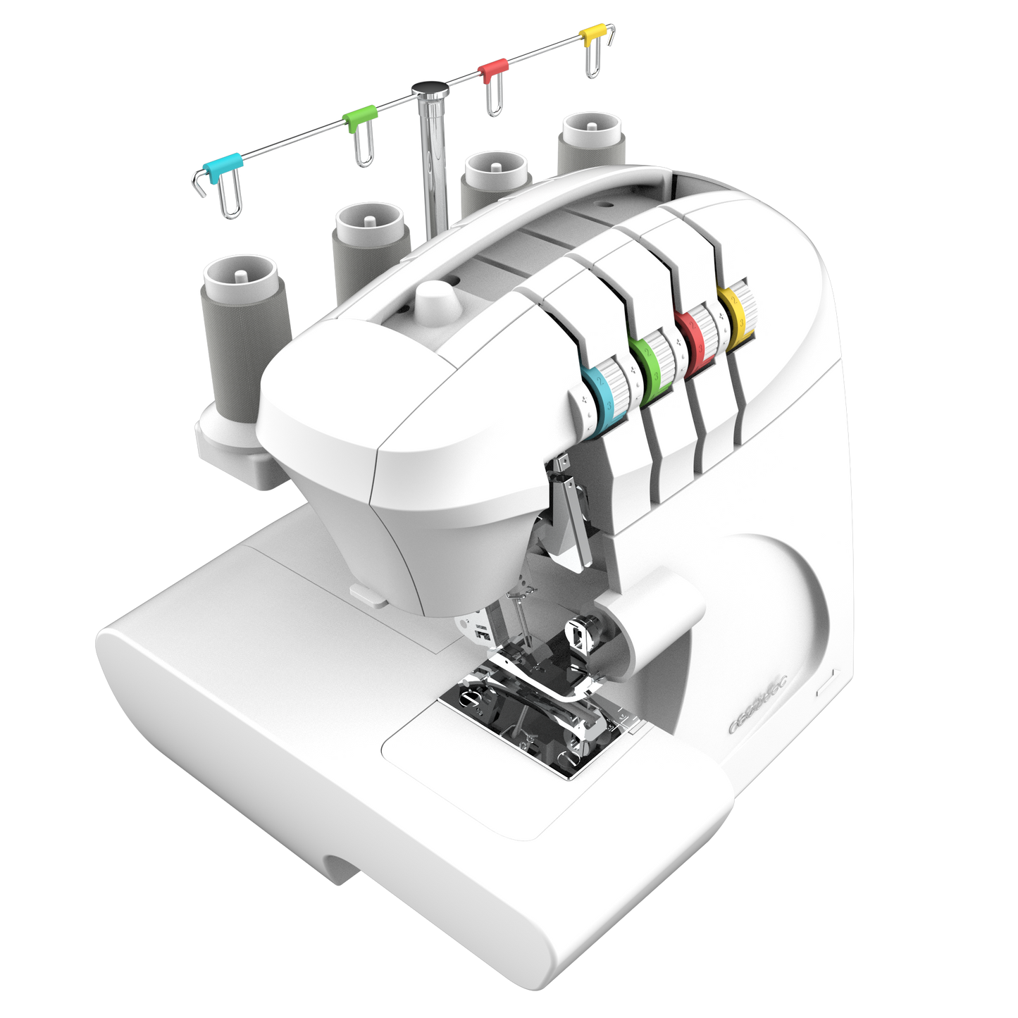 Cecotec BelleCouture Overlock Remalladora 1100 RPM Para Todo Tipo De Tejidos Prensatelas Ajustable