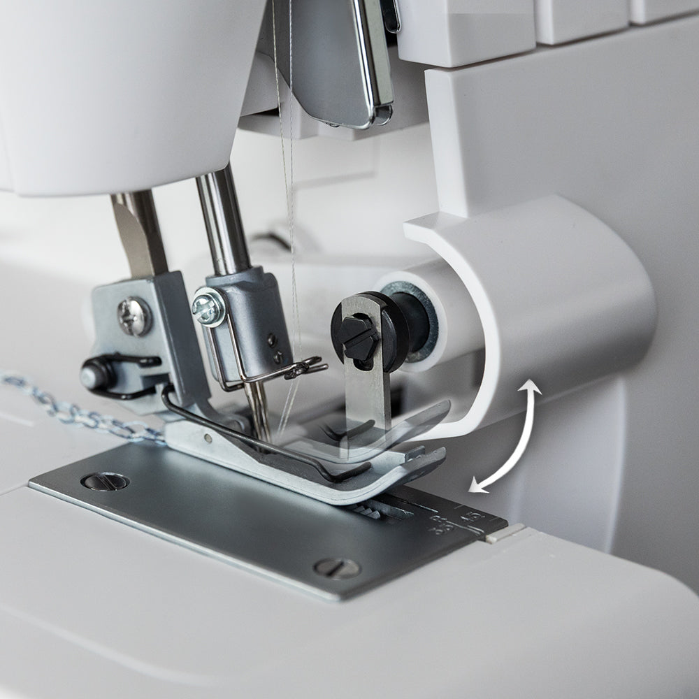 Cecotec BelleCouture Overlock Remalladora 1100 RPM Para Todo Tipo De Tejidos Prensatelas Ajustable