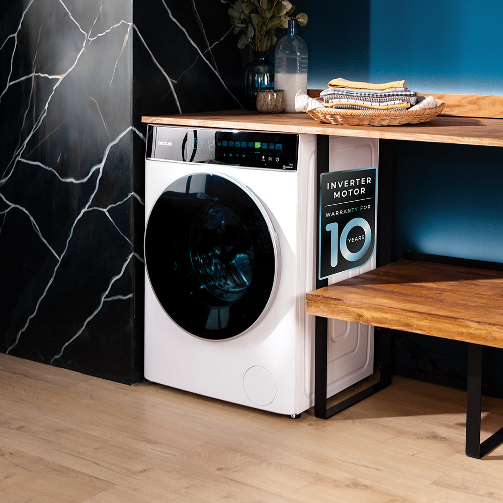 Cecotec Lavadora Bolero DressCode 10900 Inverter FullColor Max 10 Kg Motor Inverter Plus