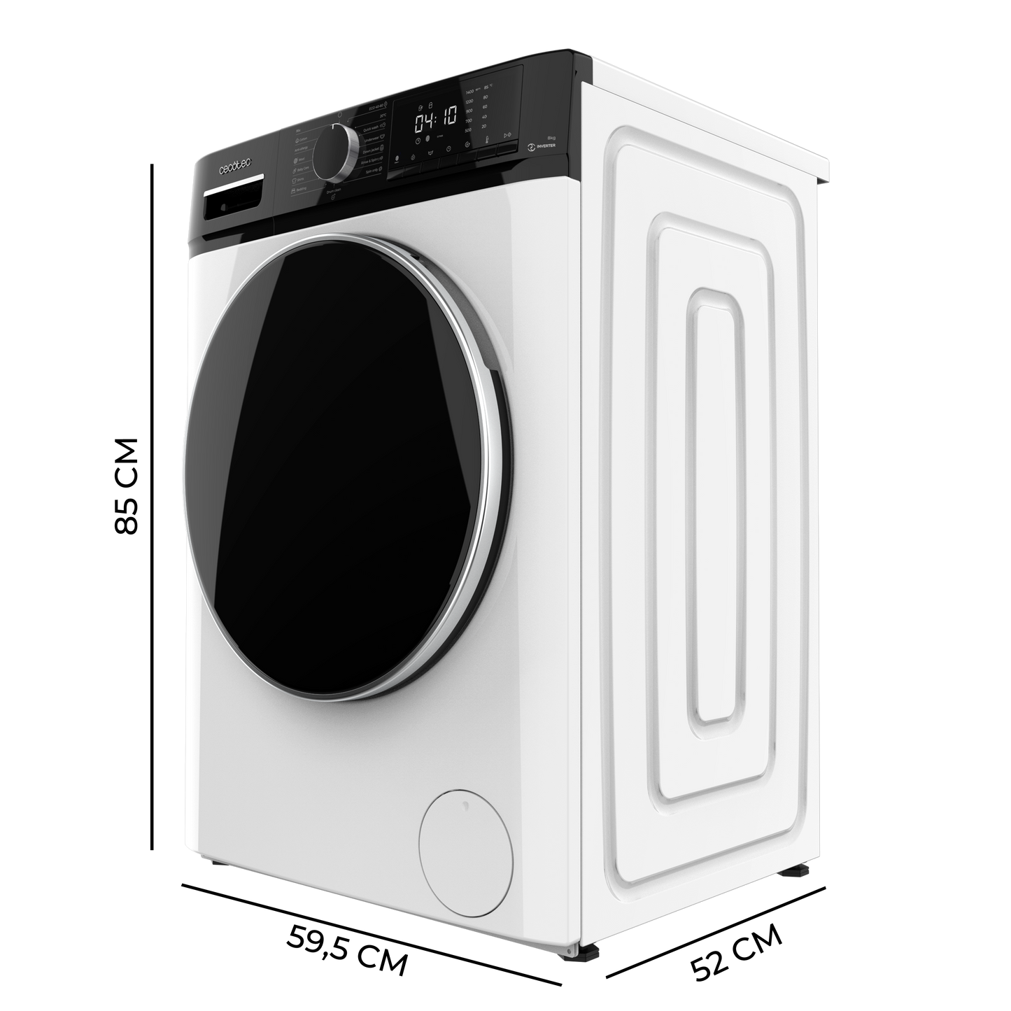 Cecotec Bolero DressCode 8610 Lavadora Inverter A 8 kg Con Clase A Eficiencia Energética