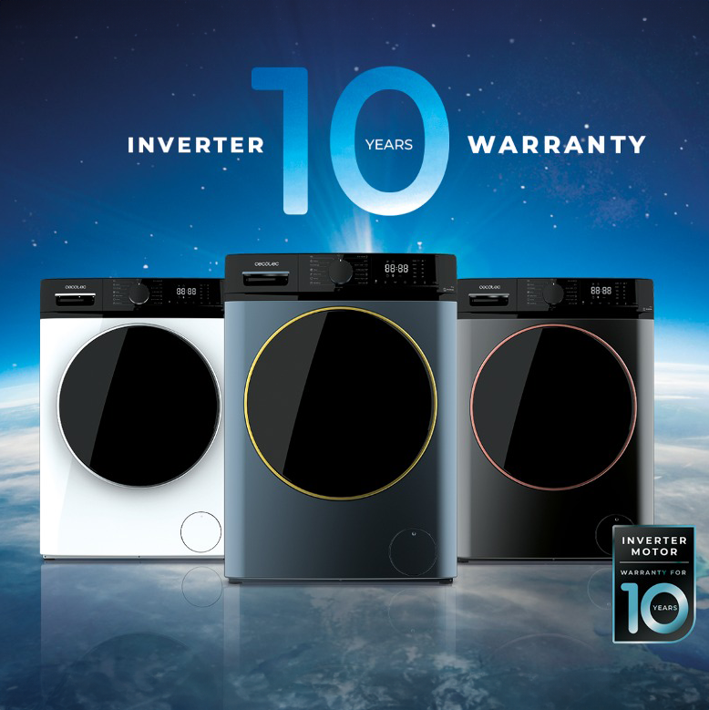 Cecotec Bolero DressCode 10610 Lavadora Inverter 10 Kg Titanium Clase A Ahorro Energético 30