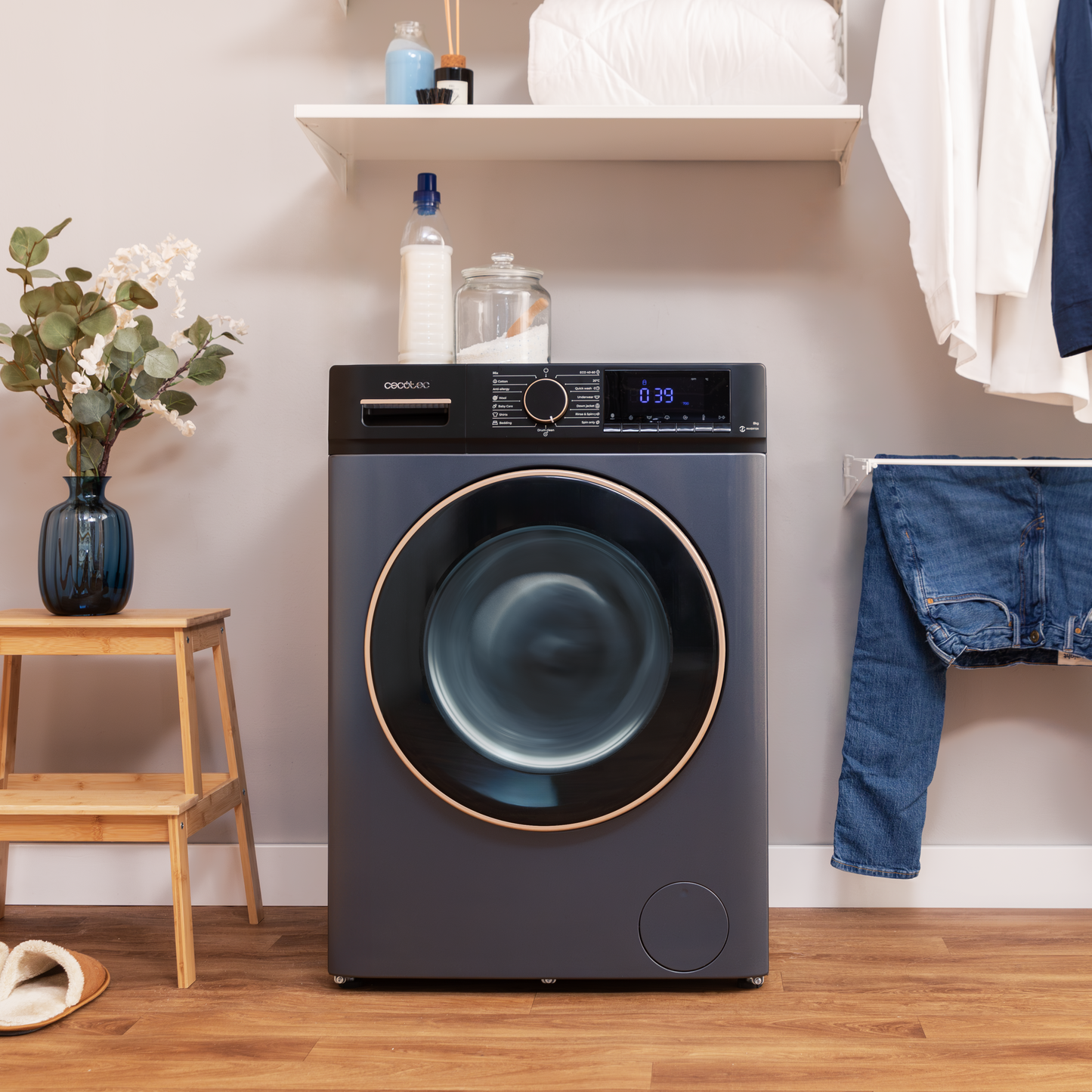 Cecotec Bolero DressCode 10610 Lavadora Inverter 10 Kg Titanium Clase A Ahorro Energético 30