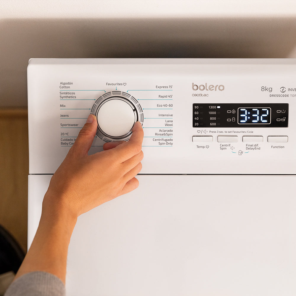 Cecotec Bolero DressCode Top Max 8 Kg Lavadora Inverter Plus Clase A Alta Eficiencia Energetica