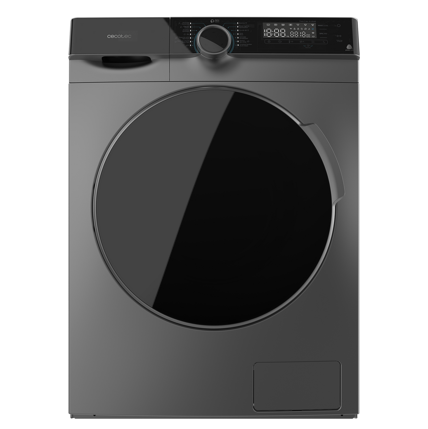 Cecotec Lavadora Bolero DressCode 121000 Steel Inverter Plus Motor 14 Programas Certificación WoolMark