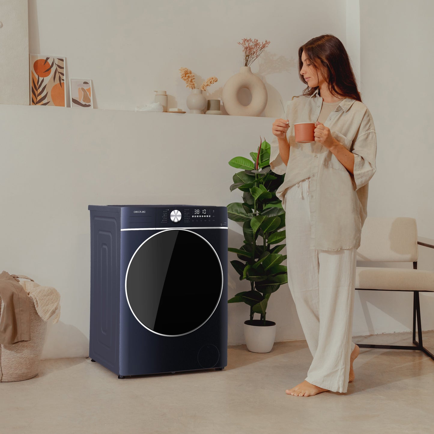Cecotec Bolero Wash And Dry 8580 Lavadora Secadora Inverter 8 Kg Lavado 5 Kg Secado Titanio
