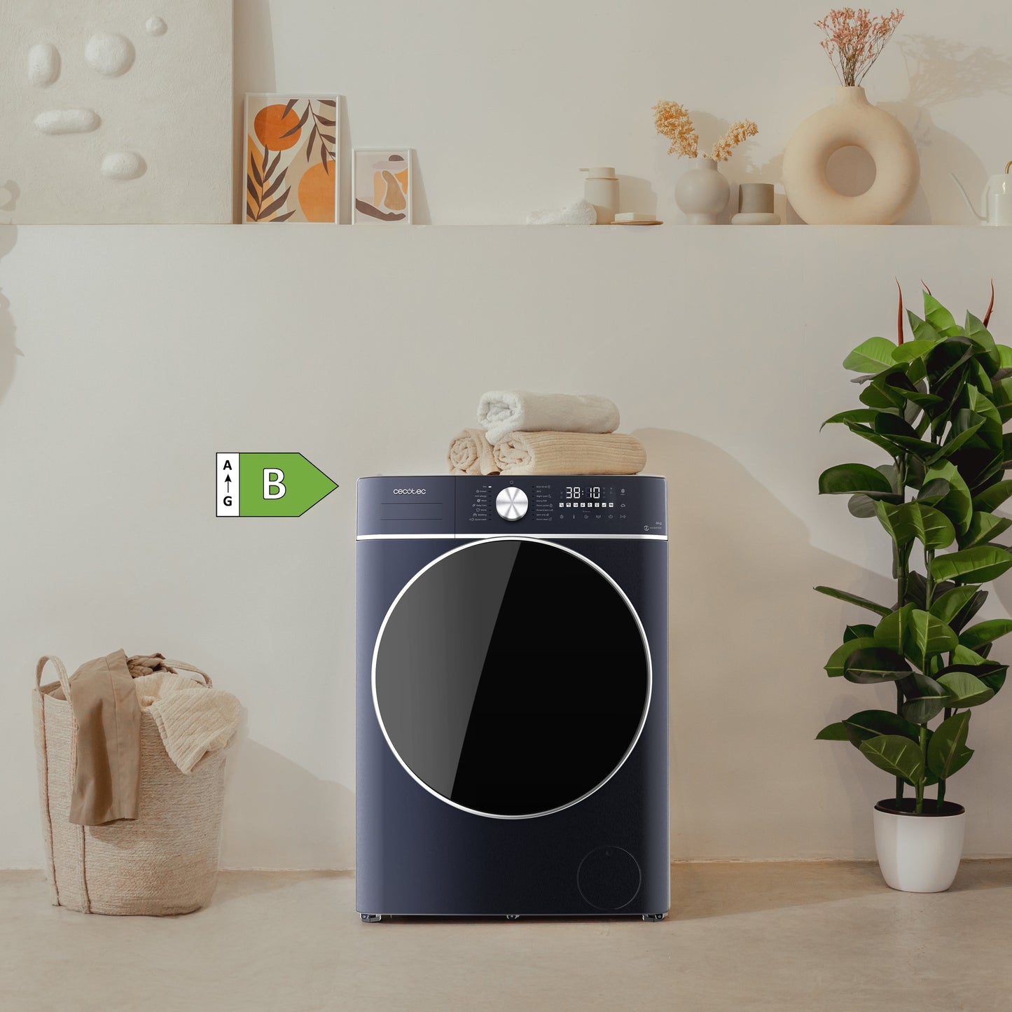 Cecotec Bolero Wash And Dry 8580 Lavadora Secadora Inverter 8 Kg Lavado 5 Kg Secado Titanio