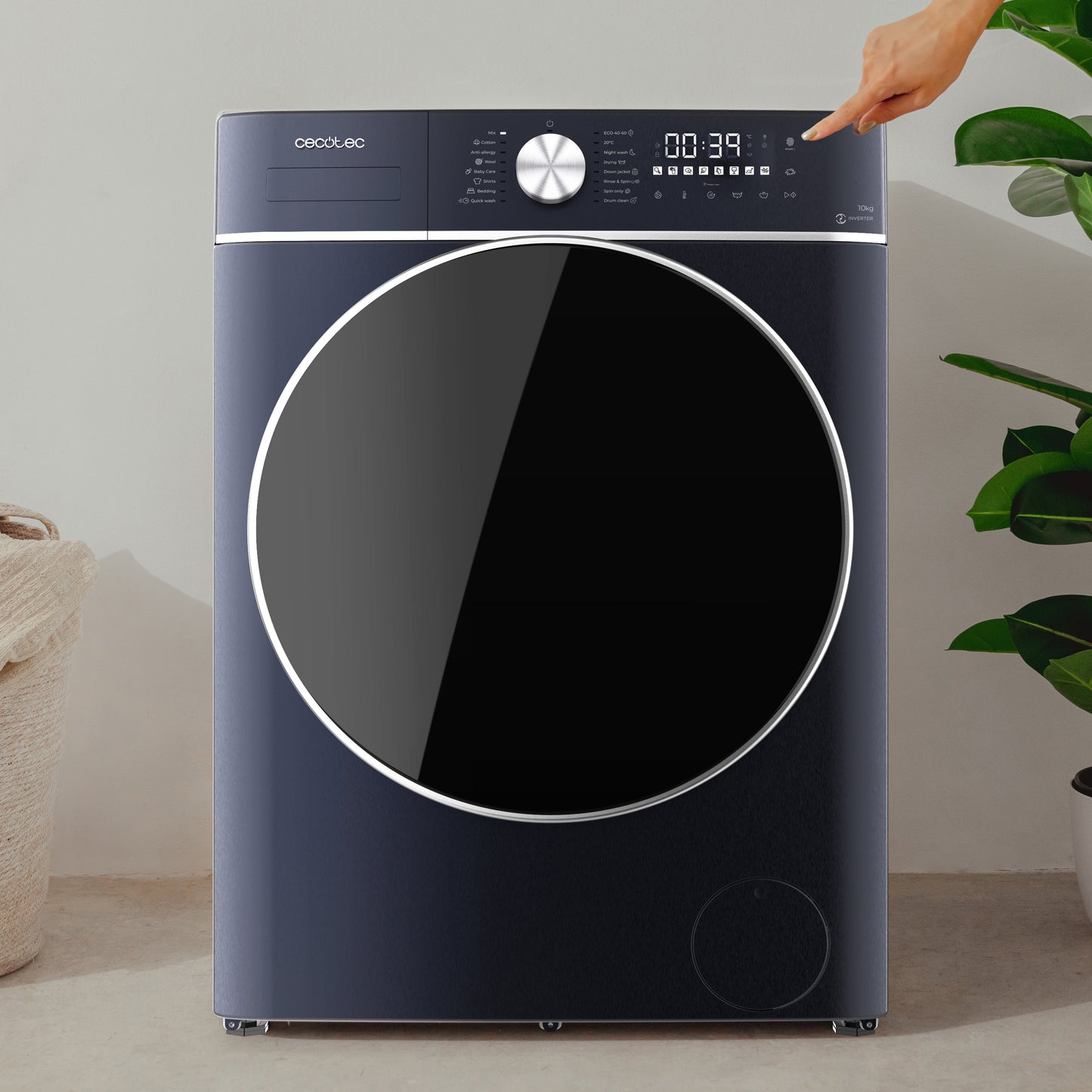 Cecotec Bolero Wash And Dry 10680 Inverter Titanium A Lavadora Secadora 10 Kg Lavado 6 Kg Secado