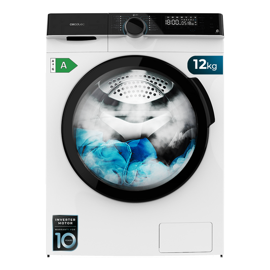 Cecotec Lavadora Bolero Dresscode 121000 A 12 Kg Inverter Plus Motor Clase A Alta Energetica