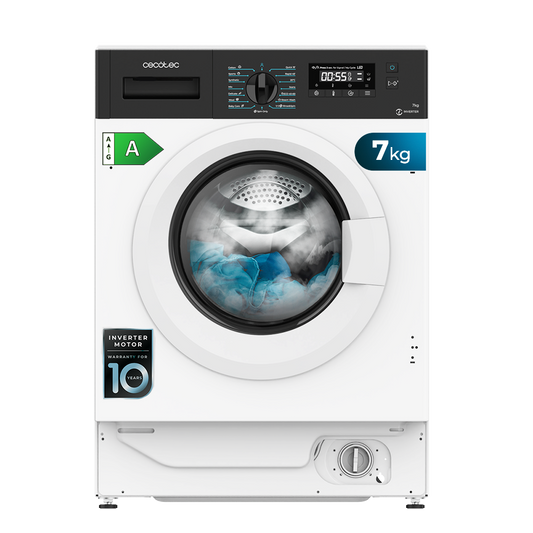 Cecotec Lavadora Bolero DressCode 740 BI Inverter A 7 Kg Carga Frontal Clase A Eficiencia Energética