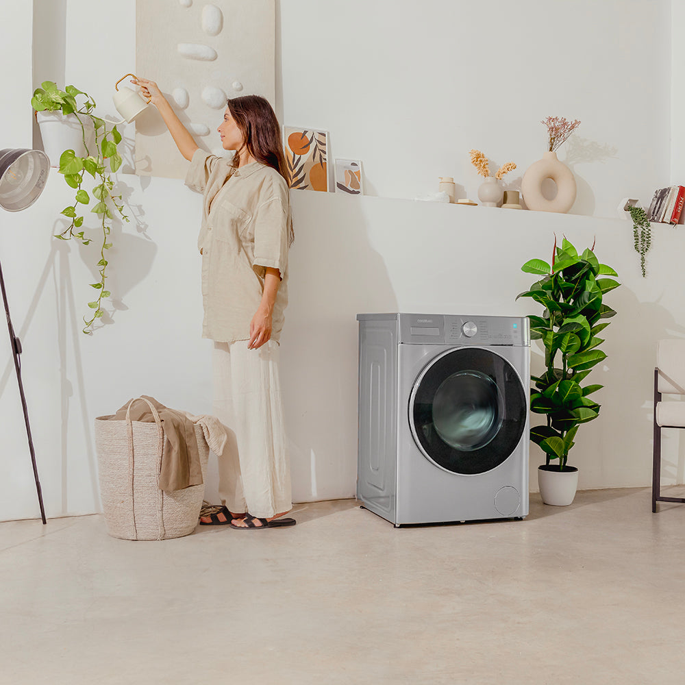 Cecotec Bolero Wash y Dry 10680 Inverter Steel 10 Kg Clase A Lavadora Secadora Con Motor Inverter Plus