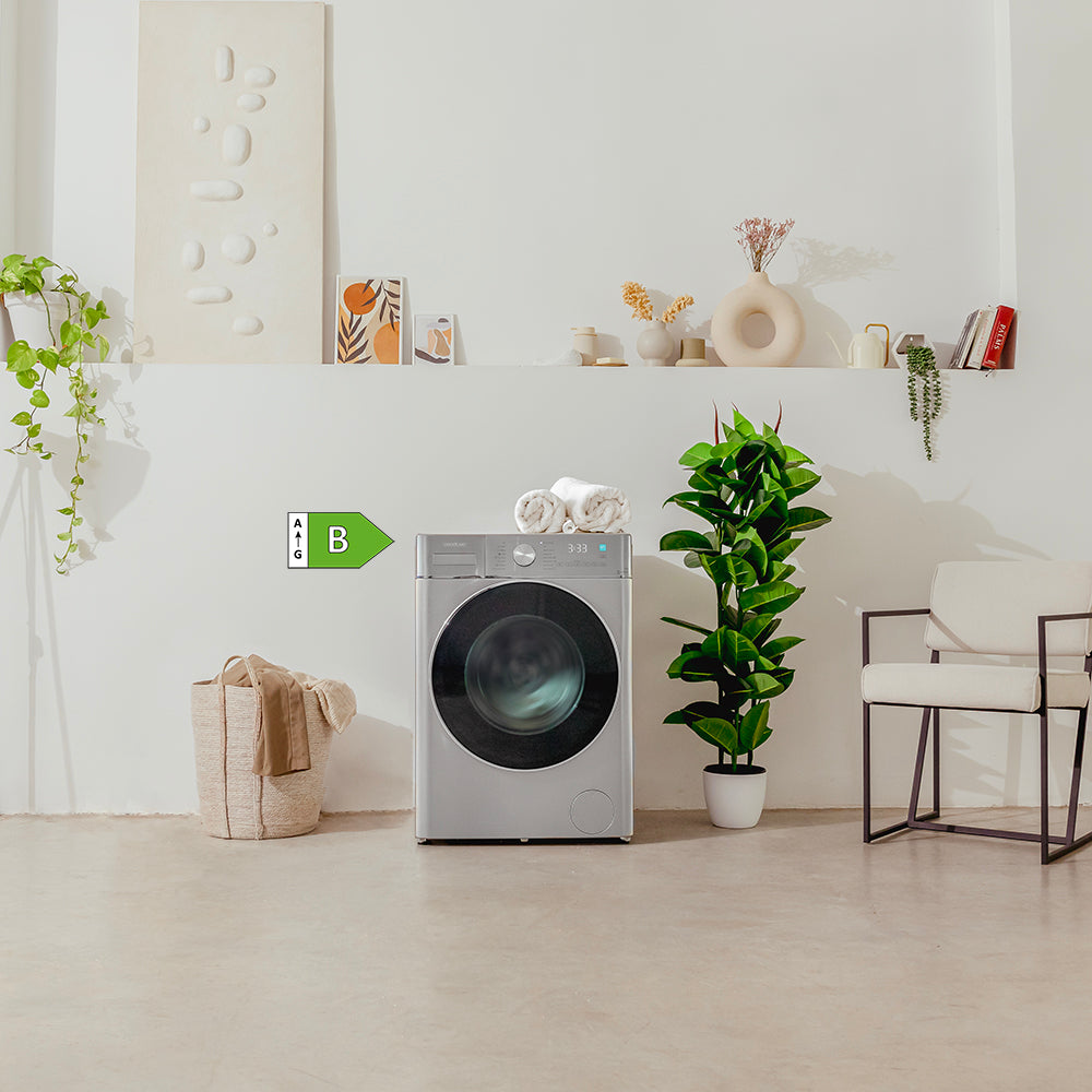 Cecotec Bolero Wash y Dry 10680 Inverter Steel 10 Kg Clase A Lavadora Secadora Con Motor Inverter Plus