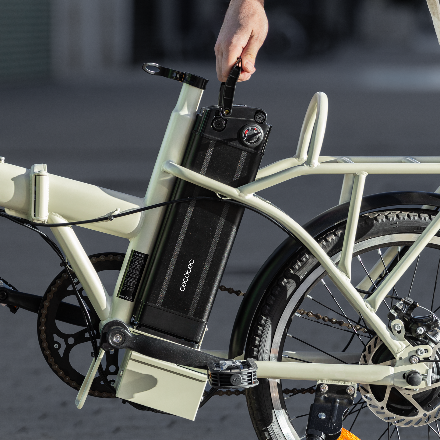 Cecotec Bicicleta Eléctrica Flexy 250W, 35 km autonomía, Batería extraíble 270Wh, Ruedas 20 pulgadas, Velocidad 25 km/h