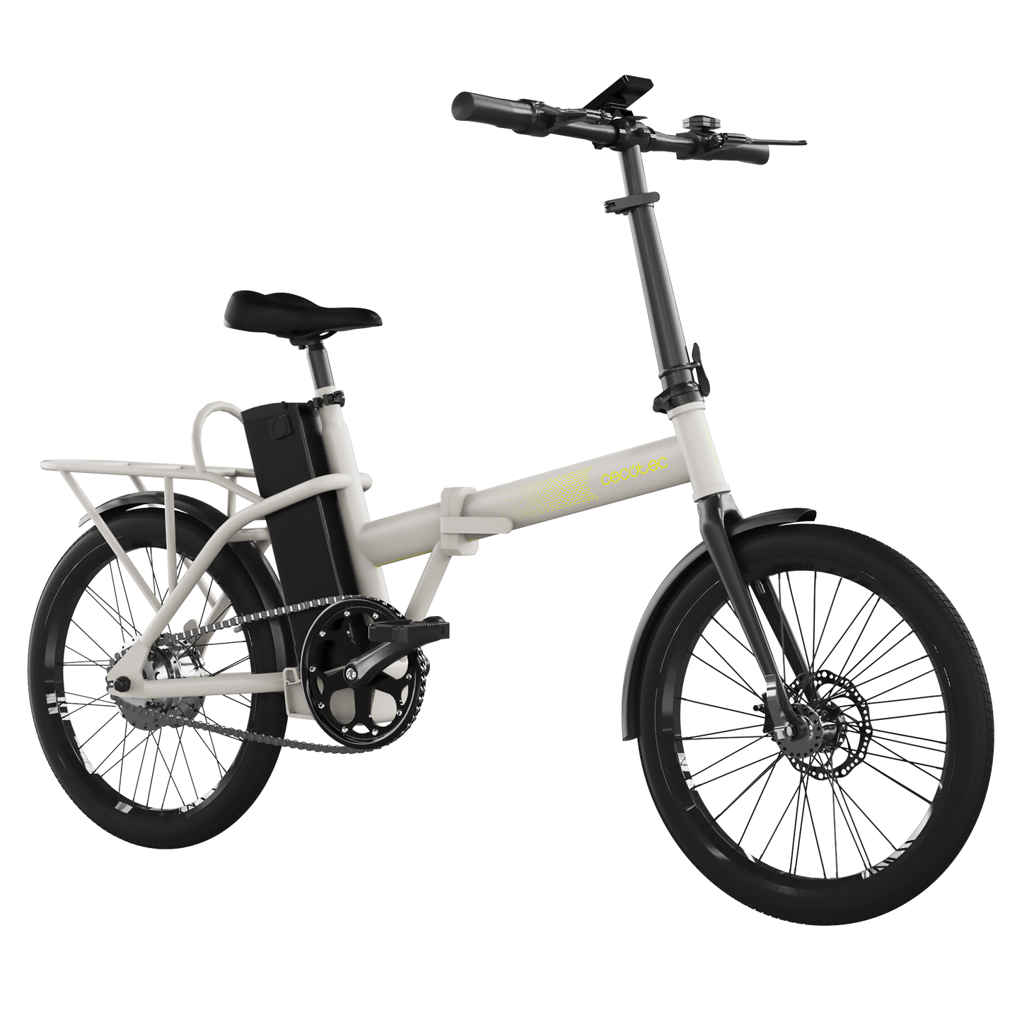 Cecotec Bicicleta Eléctrica Flexy 250W, 35 km autonomía, Batería extraíble 270Wh, Ruedas 20 pulgadas, Velocidad 25 km/h