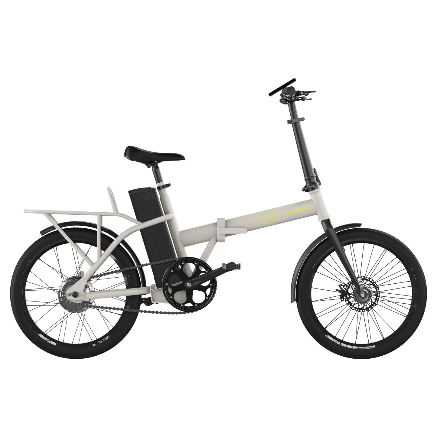 Cecotec Bicicleta Eléctrica Flexy 250W, 35 km autonomía, Batería extraíble 270Wh, Ruedas 20 pulgadas, Velocidad 25 km/h