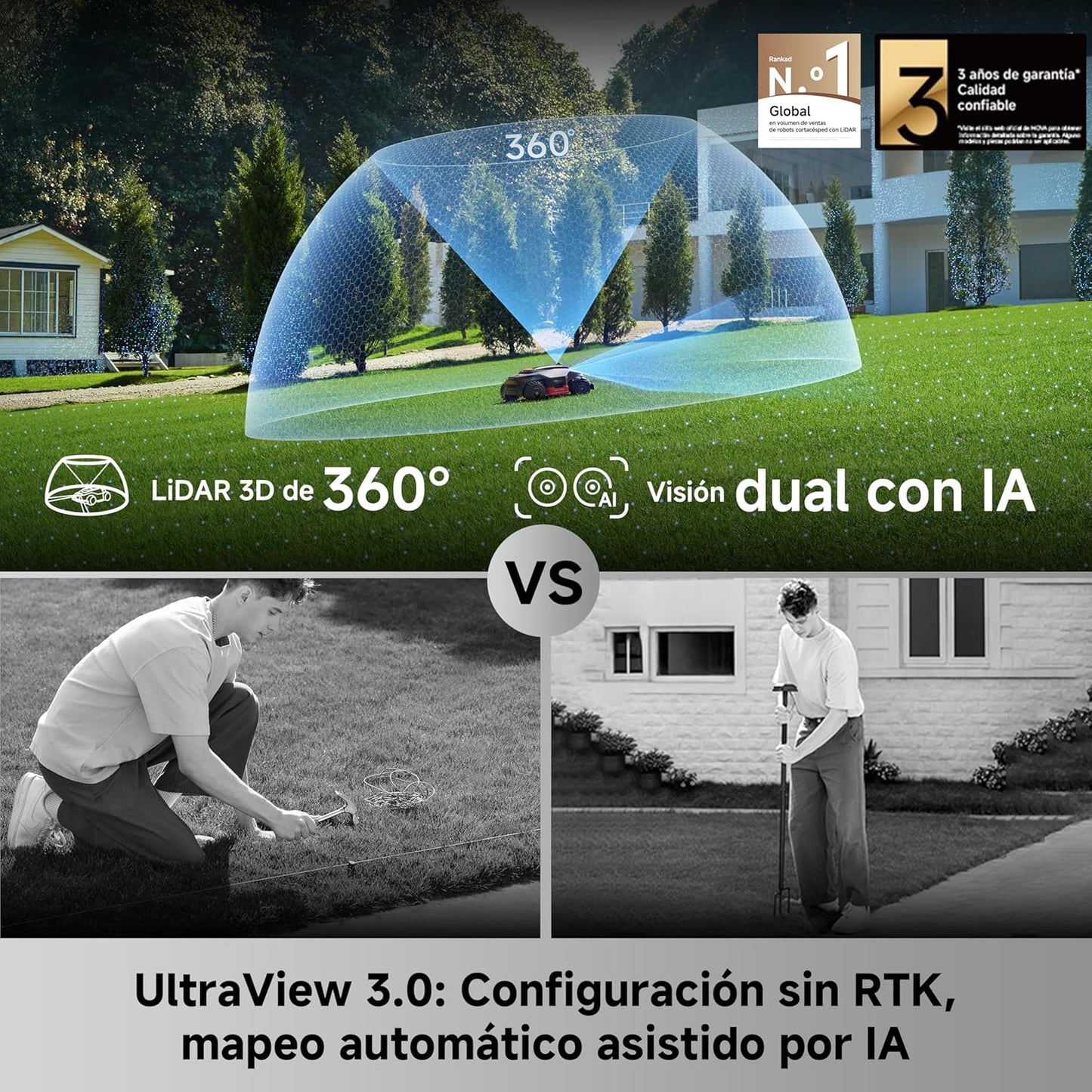 Mova – LiDAX Ultra 2000 robot cortacésped sin cable AWD
