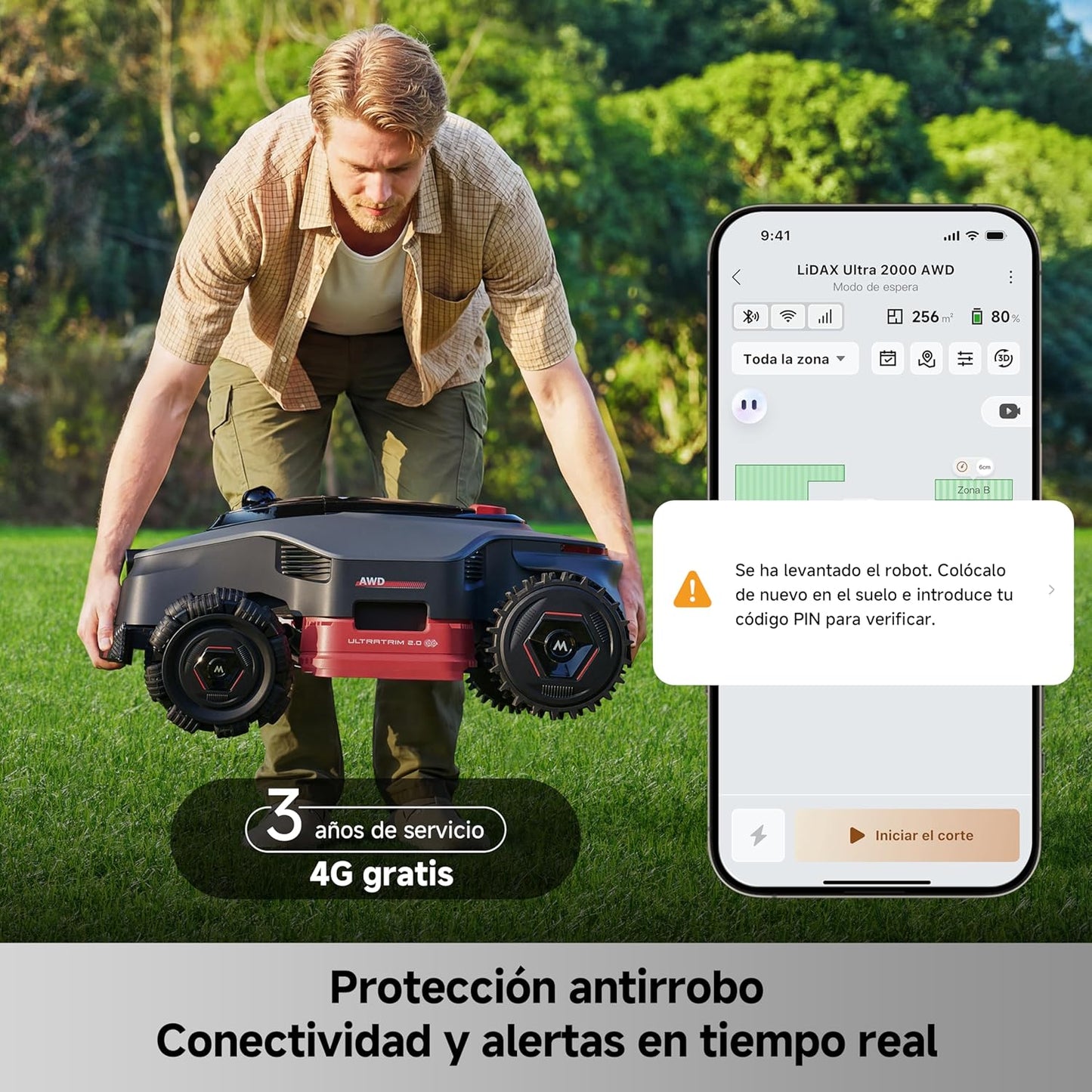 Mova – LiDAX Ultra 2000 robot cortacésped sin cable AWD