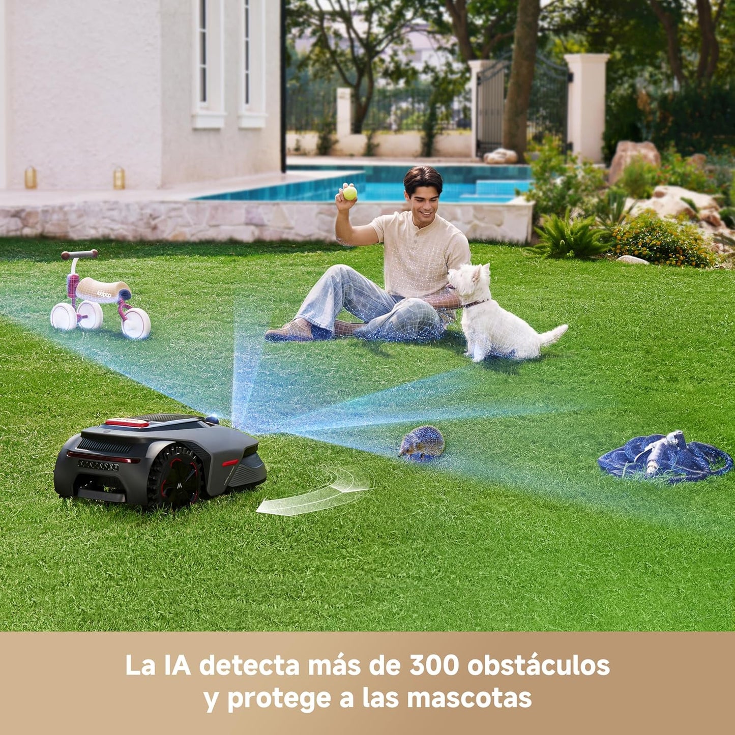 Mova – LiDAX Ultra 1600 robot cortacésped sin cable perimetral