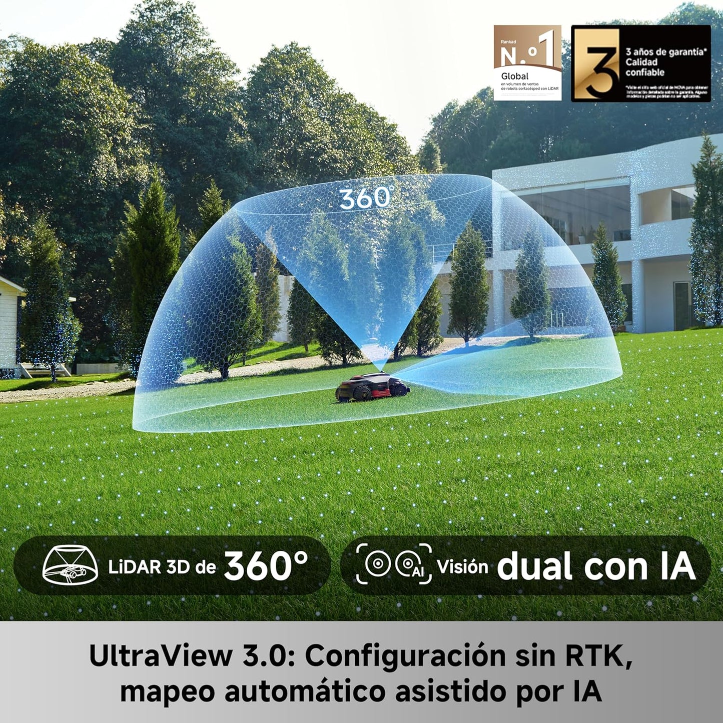 Mova – LiDAX Ultra 2000 robot cortacésped sin cable AWD