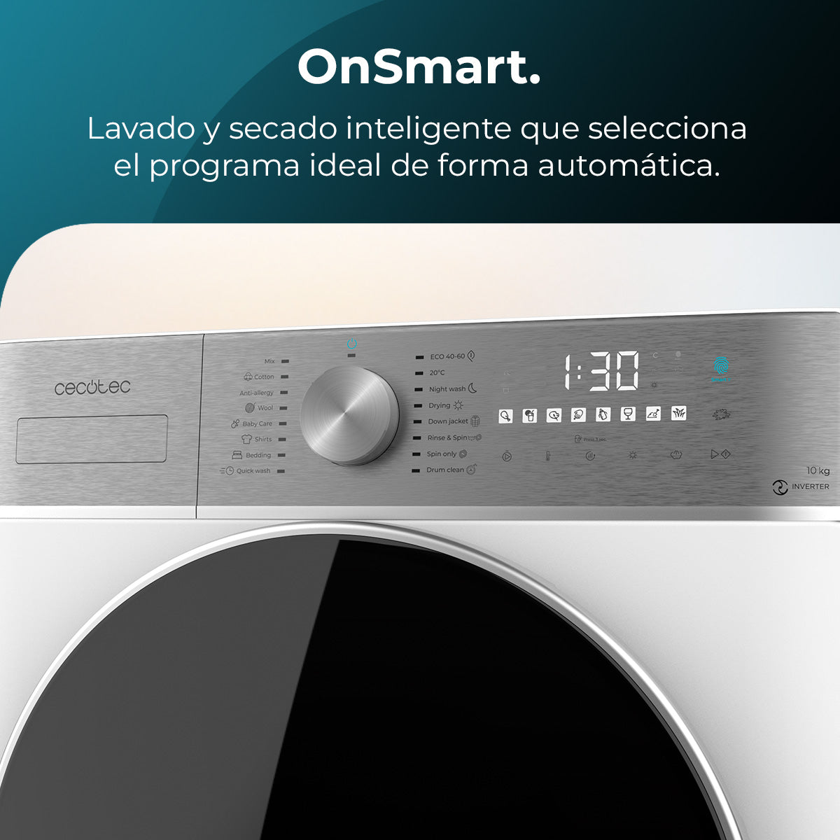 Cecotec Bolero Lavadora Secadora 8580 Inverter 8 kg