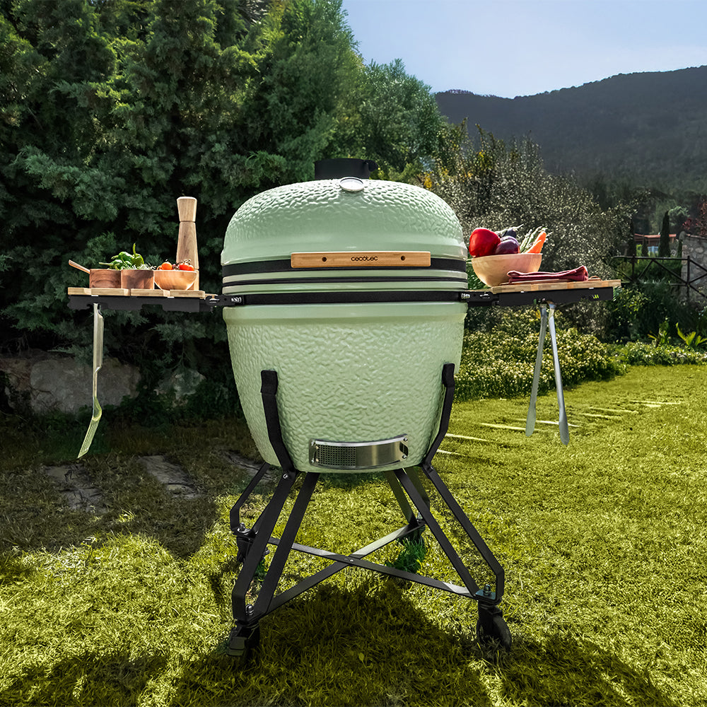 Cecotec DragonFire 6600 Barbacoa Cerámica Cámara de Cocción y Parrilla Hermética Hasta 1000C