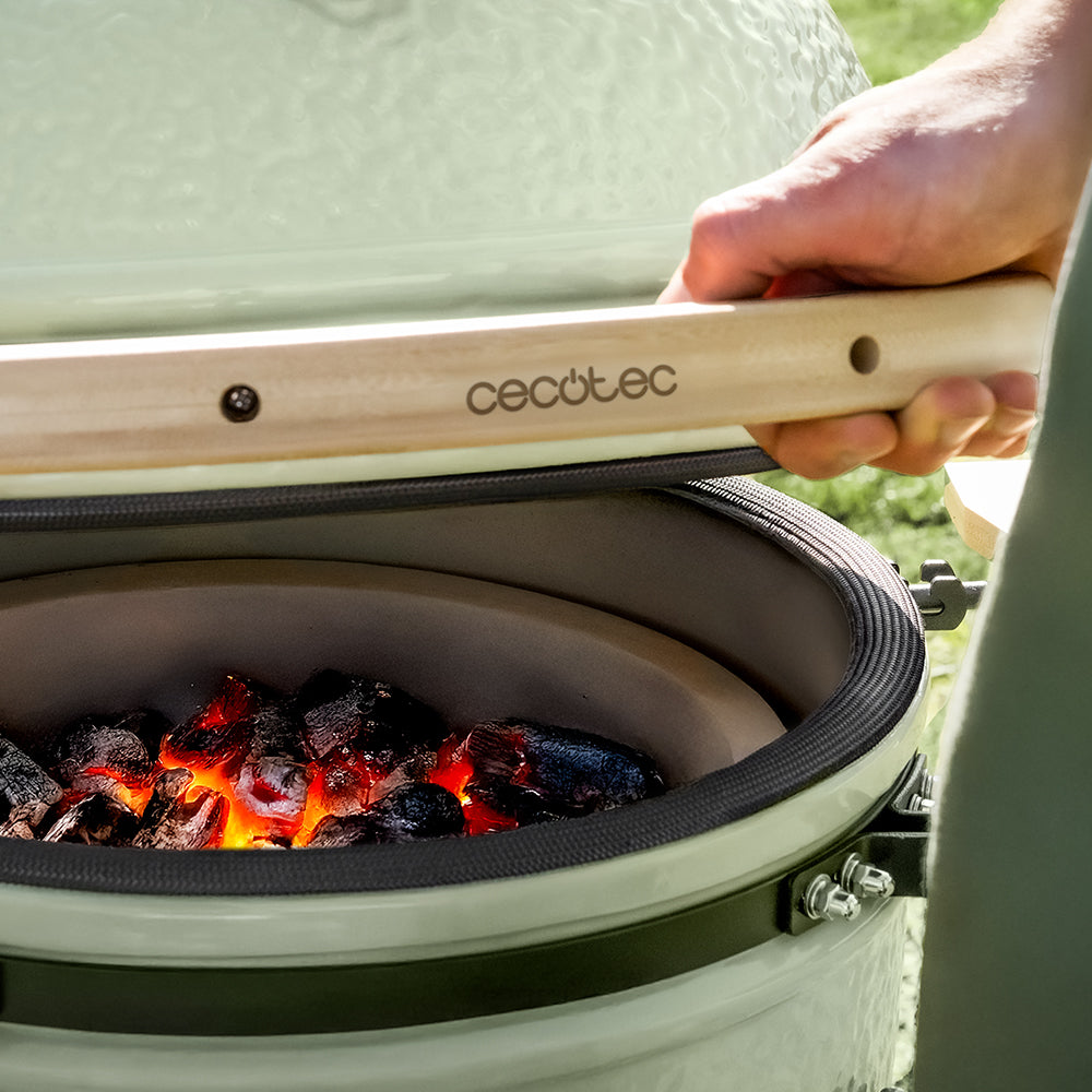 Cecotec DragonFire 6600 Barbacoa Cerámica Cámara de Cocción y Parrilla Hermética Hasta 1000C