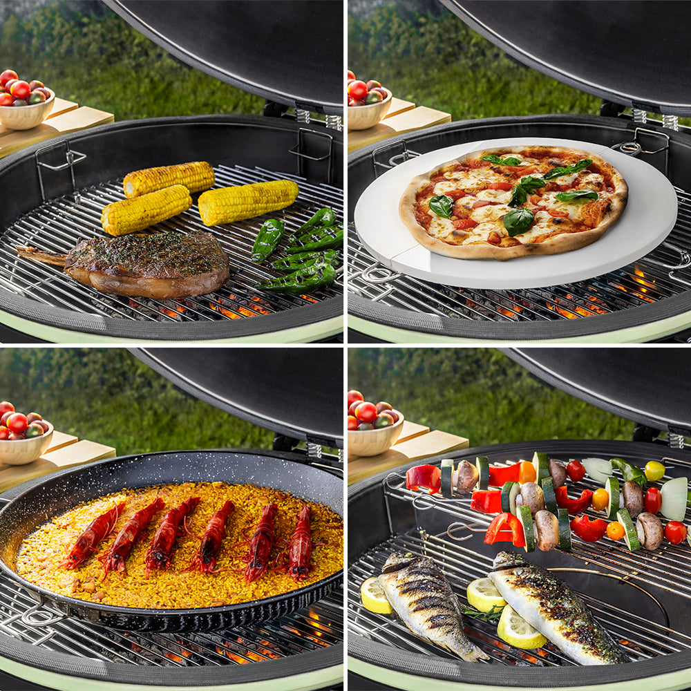 Cecotec DragonFire 6600 Barbacoa Cerámica Cámara de Cocción y Parrilla Hermética Hasta 1000C