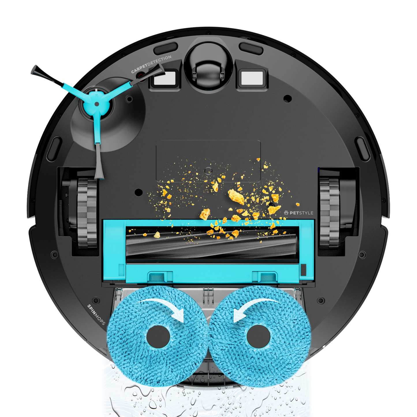 Cecotec Conga 9990 AI Spin Revolution Ultra Power Robot Aspirador con Inteligencia Artificial y Navegación Láser