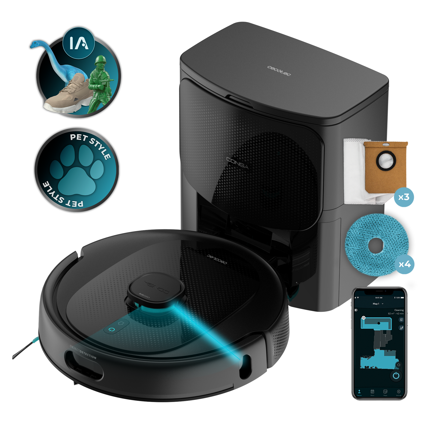 Cecotec Conga 9990 AI Spin Revolution Ultra Power Home