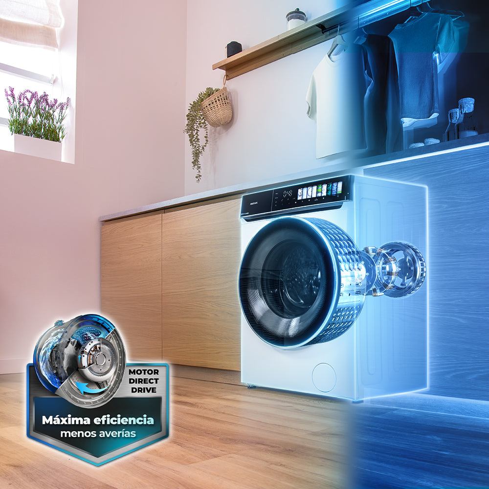 Cecotec Bolero DressCode 8970 Lavadora 8 Kg Direct Drive Clase A Alta Eficiencia