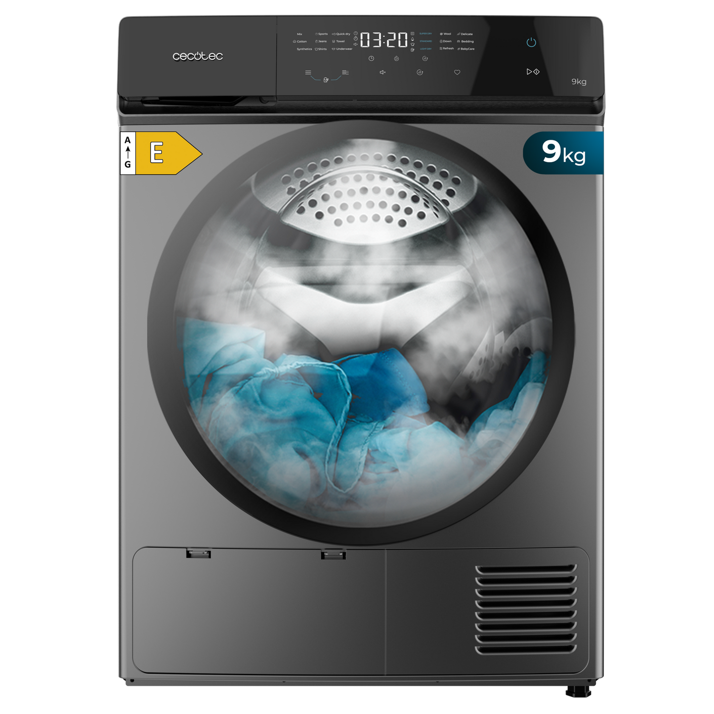 Cecotec Bolero DressCode Dry 9 Kg 9400 Steel