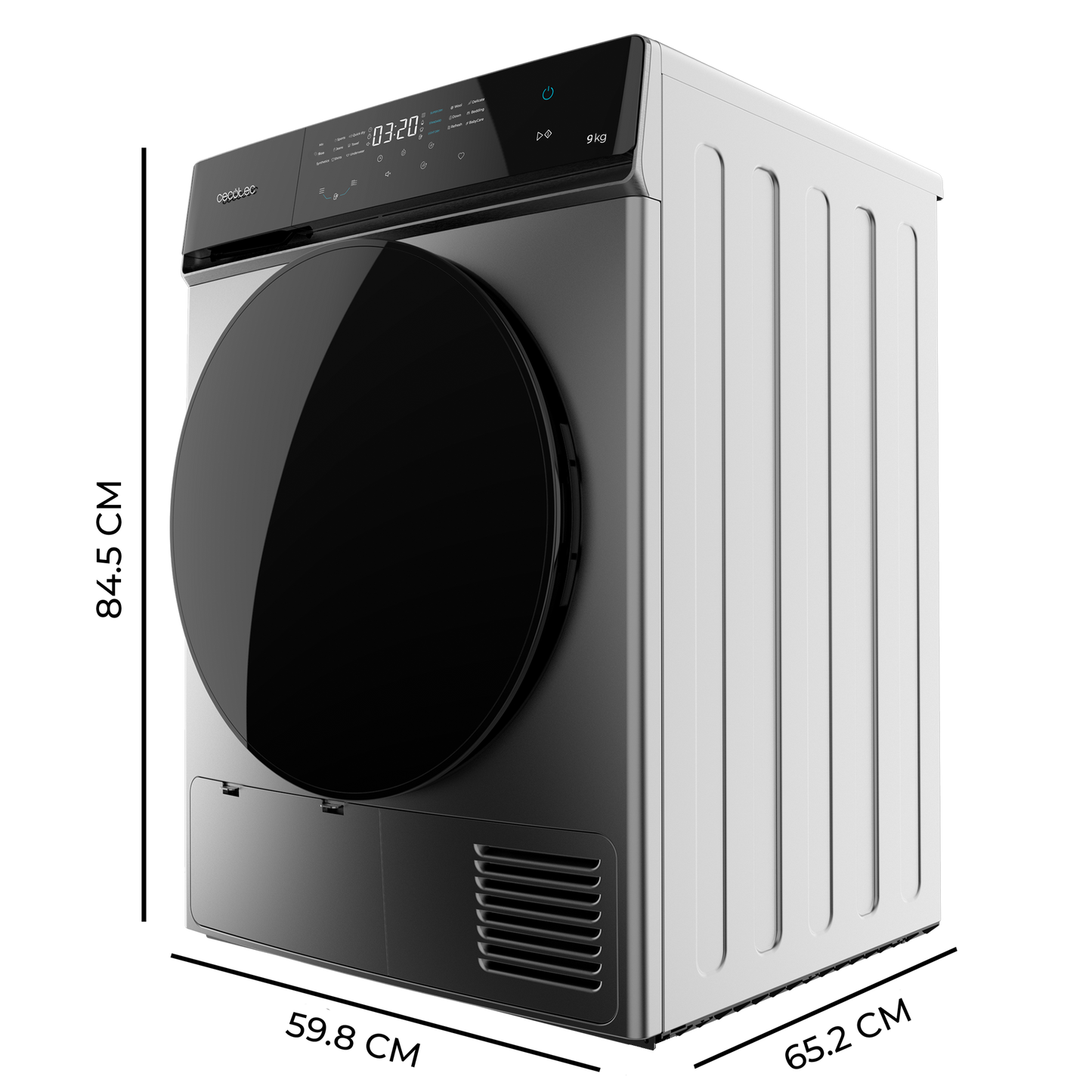 Cecotec Bolero DressCode Dry 9 Kg 9400 Steel
