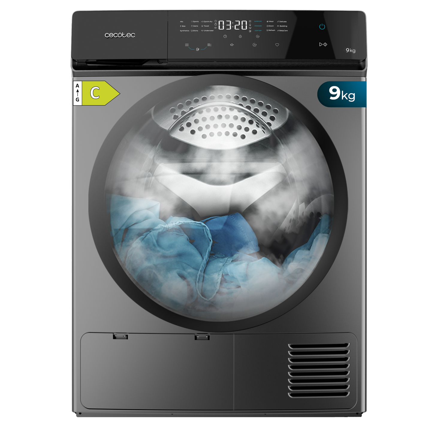 Cecotec Bolero DressCode Dry 9400 Secadora Inverter 9 kg con Programas Eco Clase C