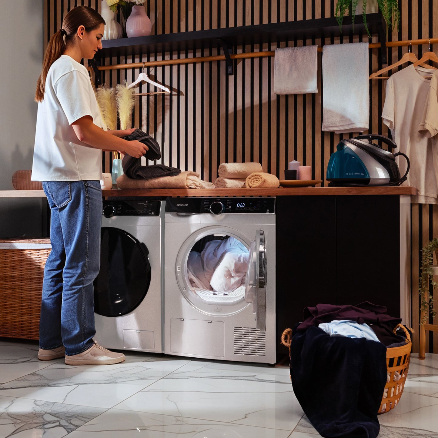 Cecotec Bolero DressCode Dry 10505 Inverter Secadora 10 Kg con Bomba de Calor y Ahorro Energético