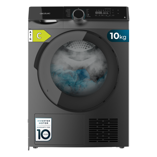 Cecotec Bolero DressCode Dry 10505 Secadora de 10 kg Bomba de Calor Inverter Clase C
