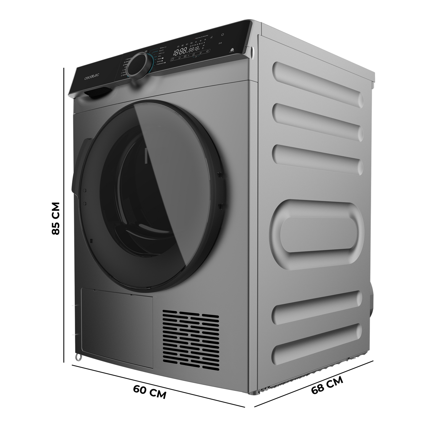 Cecotec Bolero DressCode Dry 10505 Secadora de 10 kg Bomba de Calor Inverter Clase C