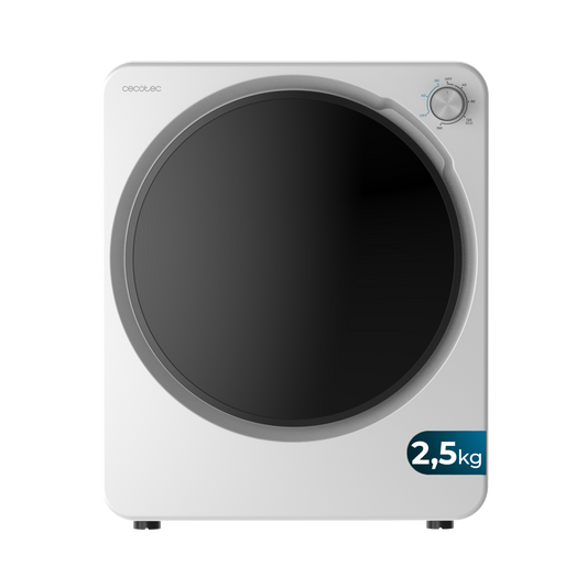Cecotec Bolero DressCode Dry 3150V Secadora Compacta 2,5 Kg Evacuación Exterior Eficiente
