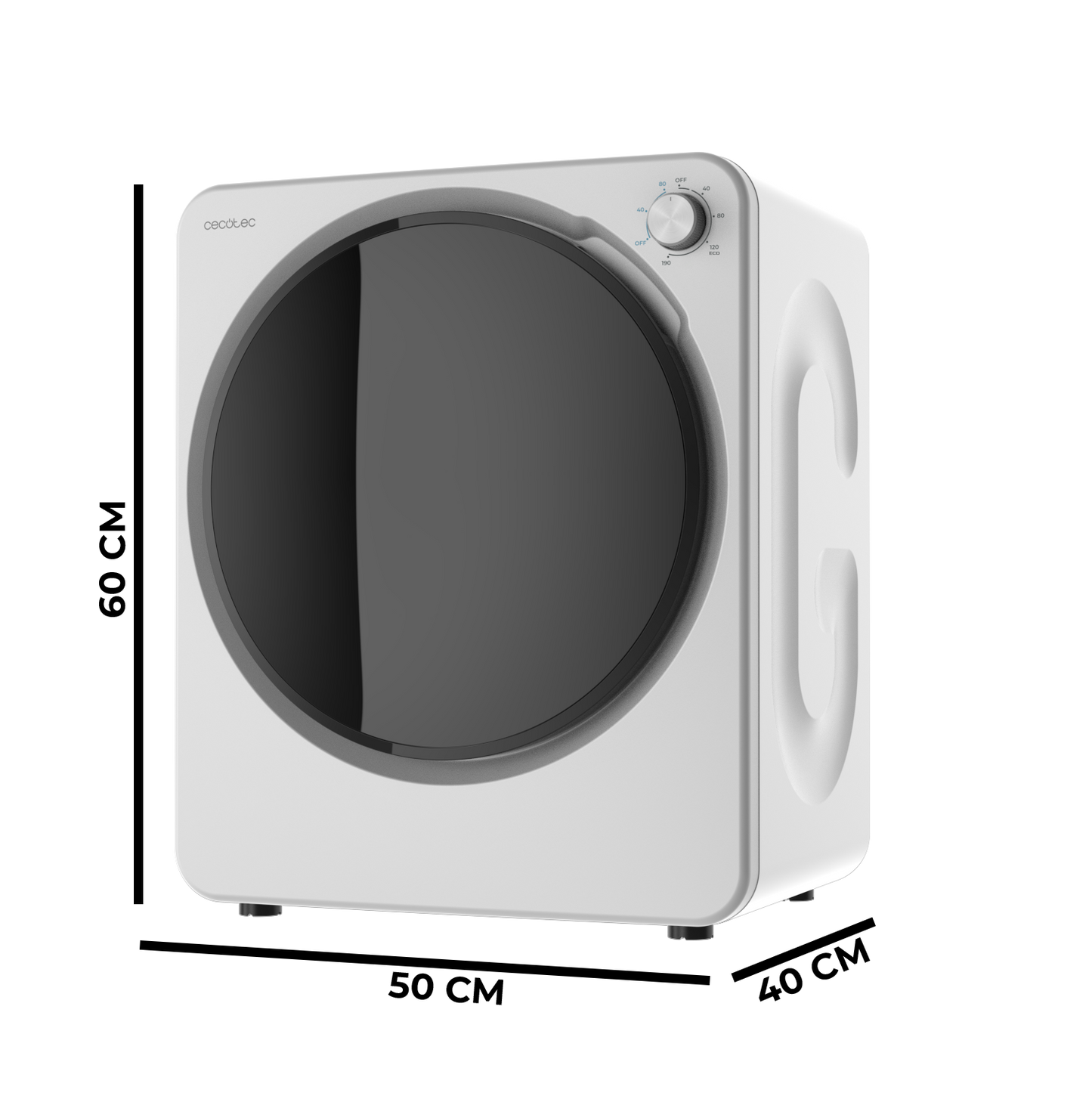 Cecotec Bolero DressCode Dry 3150V Secadora Compacta 2,5 Kg Evacuación Exterior Eficiente